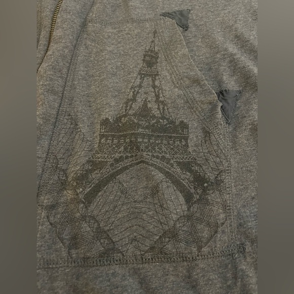 Rare Vintage Jean Paul Gaultier Long Sleeveless Drawstring Hoodie, Dark Grey - Picture 3 of 16